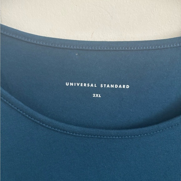 Universal Standard Tee Shirt Women’s 2X Boxy Relaxed Fit Blue Loungewear Casual - Picture 4 of 7